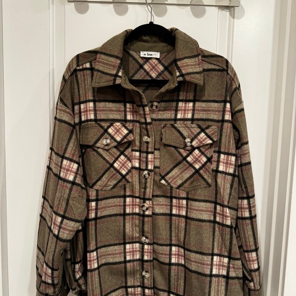 New without tags - In Loom flannel shacket/shirt - Size Large